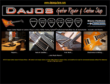 Tablet Screenshot of dajosguitars.com